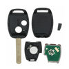 2 Buttons Remote Key Fob Case Shell With ID-46 Chip For Honda Accord Fit Civic