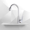 Red-crowned Crane Single Hole Hot and Cold High Curved Basin Kitchen Faucet
