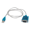 Unique Bargains 2.5FT Length USB 2.0 to RS323 DB9 9Pin Adapter Serial Cable for PDA Cord GPS Converter Blue