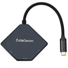 CableDeconn Type-C to VGA DVI Adapter 3 In 1 4K HD Cable Converter VGA Adapter