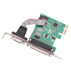 RS232 -232 Serial Port & DB25 Printer Parallel Port to PCI-E PCI Card Adapter Converter WCH382L Chip