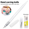 DIY Carving Knife Art Craft Cutting Tool Blade Paper Cutter Making (White)