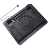 Laptop Fan Cooling Pad with Big Fans, Portable Laptop Cooling Fan with 2 in 1 USB Port, Blue LED Light, Adjustable Stand