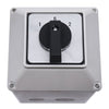 Changeover Switch 3 Position Selector Switch Box 12 Terminals 63A 690V Universal Latching Selector Switch Lw26-63/3-Box