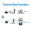 Wifi Extender Signal Booster up to 2640Sq.Ft Wireless Internet Repeater, Long Range Amplifier with Ethernet Port, Access Point, 1-Tap Setup, Alexa Compatible N300