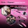 Tool Set - Mechanics Tool Set - Tool Kit for Home - Pink Tool Kit 189-Piece