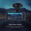Dash Cam, Superior Night Vision WDR, 1080P Dash Camera Sony Sensor, 3'' IPS Screen, 170° Wide Angle, Black, Support GPS
