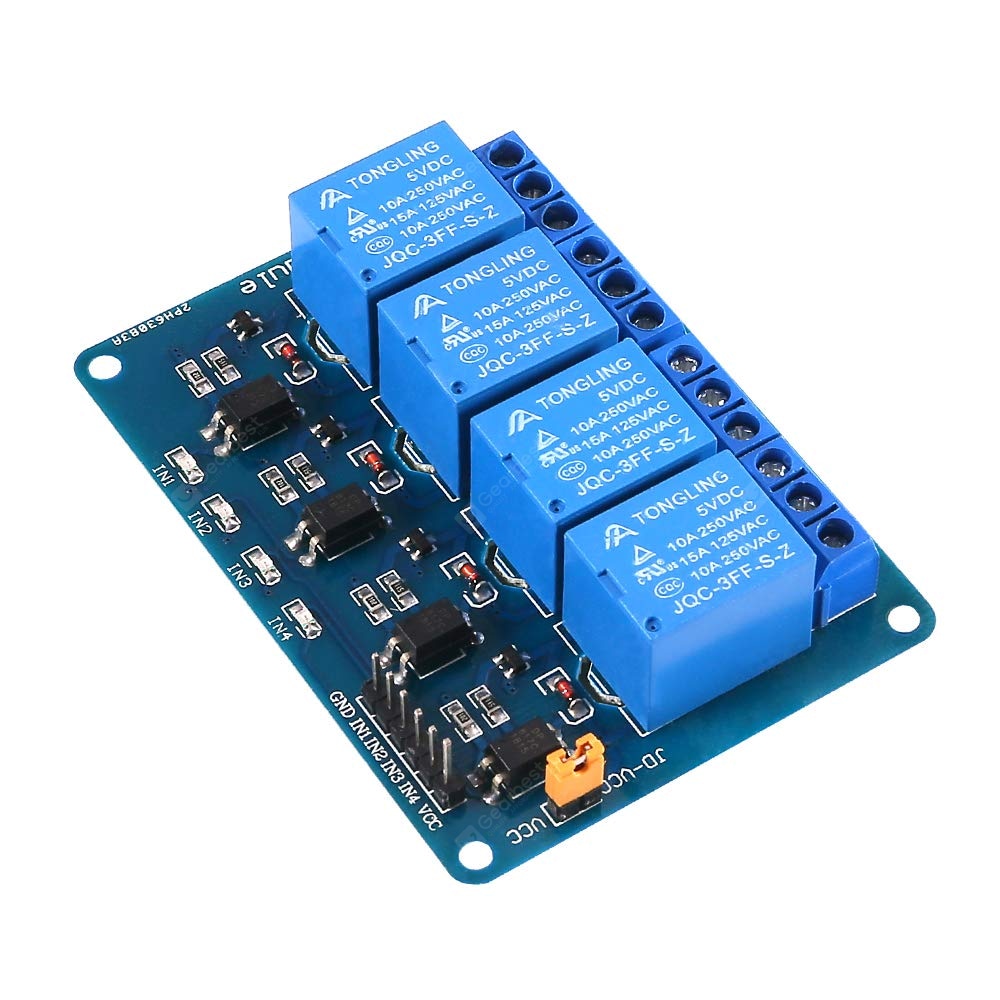 4 Channel DC 5V Relay Module for Arduino R3 MEGA 2560 1280 DSP ARM PIC AVR