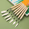 7Pcs/Set Stainless Steel Oil Painting Knives Artist Crafts Spatula Palette Knife Oil Painting Mixing Knife Scraper Art Tools