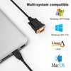 USB to Serial Cable 3Ft, USB to RS232 Adapter, USB to DB9, RS232 Converter 9-Pin FTDI Chipset for Windows , Mac OS and Linux