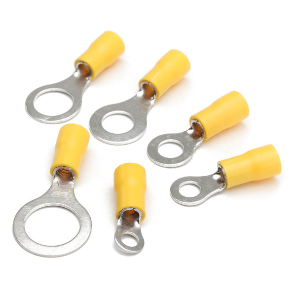 10PCS Yellow PVC Terminals Insulated Ring Connector RC 4.0-6.0mm