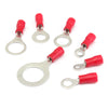 10PCS Red Rubber PVC Terminals Insulated Ring Connector RC 0.5-1.5mm