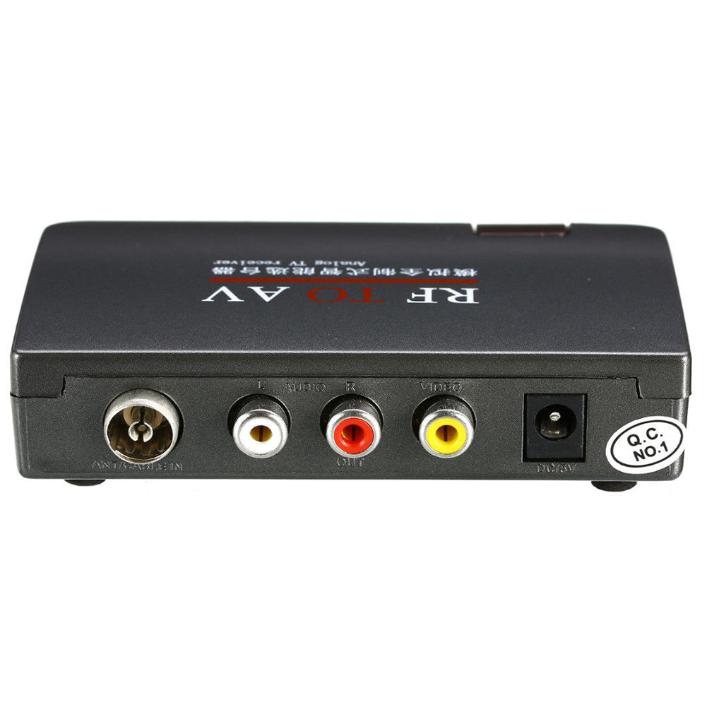 GRWIBEOU RF to AV Converter Easy Operation Converter TV Receiver Home Use Remote Control Efficient Analog Stable Signal RF To AV Modulator