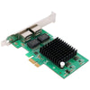 2X Gigabit Ethernet Pci-E Network Controller Card 10/100/1000Mbps,Rj45 X2 Dual 2 Port Pcie Server Network Interface Card
