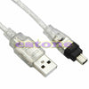 4.5Ft 1.4M USB to Firewire IEEE 1394 4 Pin Ilink Adapter Cord Data Cable Wire