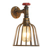 E27 Vintage Industrial Iron Water Pipe Wall Light Steampunk Sconce Light Fixture