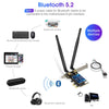 PCIE Ax5400Mbps Wifi Card Wi-Fi 6E Bluetooth 5.2 Tri-Band AX210 PCIE Wireless Wifi Adapter Network Cards