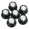 Excellway® A01 Plastic Black Instrument Control Knob Bakelite Pointer For Radio Amplifier