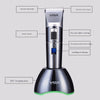 VGR Electric Clipper Ceramic Cutter Head Lcd Rechargeable Adult Children Hair Clipper High Power Fader With Charge EU Plug  V-002