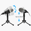 ELEGIANT 3.5mm Condenser Microphone Home Studio Portable Microphone for PC Computer Phone