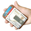 Men Women Genuine Leather Thin Wallet Minimalist Money Clip with RFID Blocking Technology