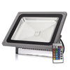 50W 4000LM RGB Change Flood Outdoor Light With Remote Control 85-265V