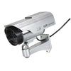 Solar Power Fake CCTV Security Surveillance Outdoor Flash LED Camera