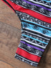 Sexy Halter Neck Striped Ethnic Print Women's Bikini Set
