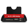 875 eSATA Dual IDE HUB HDD Docking Station Card Reader