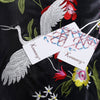 Stylish High Waist Floral Embroidery PU Zipper Women Skirt
