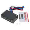 5.25 Inch PC Dashboard Media Front Panel Audio with SATA ESATA Dual USB 3.0 6 Port USB 2.0 Five-in-one Card Reade