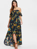 Summer Beach Asymmetrical Print Dress