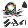 11 PCS Resistance Bands Sets Door Anchor Ankle Straps Cushioned Handles ResistanceTube Band For Home Gym Fitness Exercise