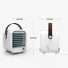 Portable Mini Retro Ice Cooling Fan Small Desktop Air Cooler Built-in Ice Grid