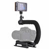 C-Shape Stabilizer Video Light Mini Tripod Ball Head Kit for DSLR Action Sports Camera Smartphone