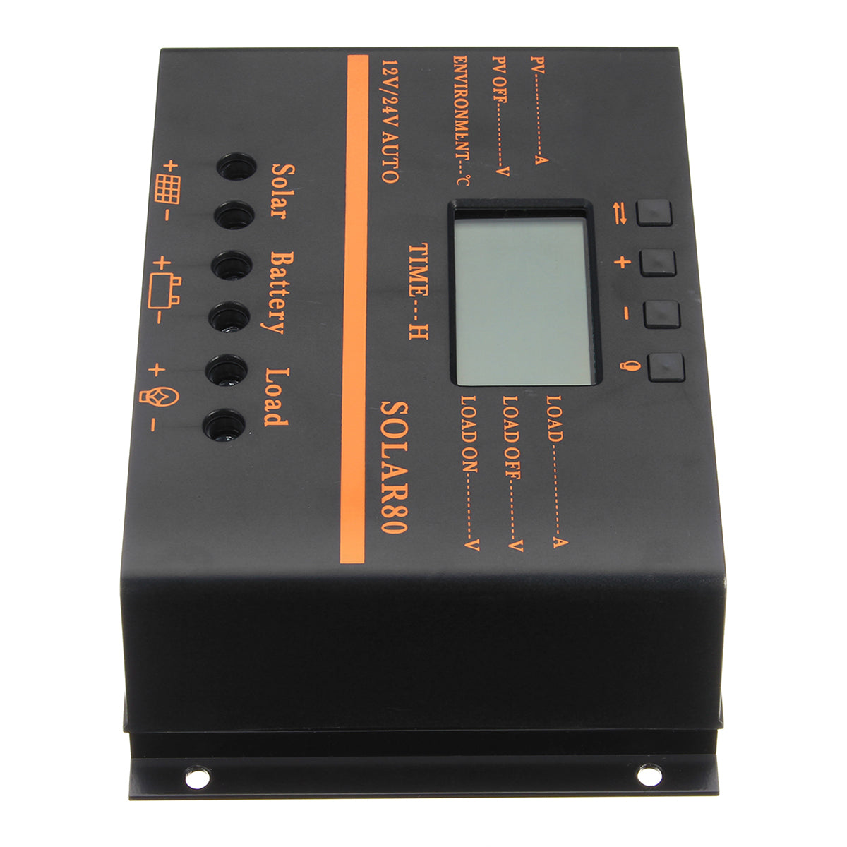 12V/24V 40A/50A/60A/80A PWM Solar Controller LCD Function 5V DC Solar Panel Battery Charge Regulator