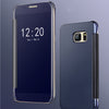 Samsung Galaxy S7 Electroplating Acrylic Mirror PC Smart Flip Case