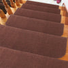 65x24cm / 75x24cm Morden Stair Mat Brown Household Carpet Stair Pad Tread Non-slip Step Rug