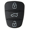 3 Button Remote Key Fob Case Shell Rubber Pad For Hyundai I10 I20 I30 Flip Key