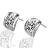 JASSY Inlay Delicate Shine Zircon Ear Stud Elegant Anallergic Earring for Women