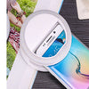 Portable LED Ring Flashlight Camera PhotographY-adapter For IPhone Mobile Phone