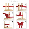 Wooden Bow Maker for Ribbon, Multipurpose Bow Maker for Ribbon for Wreaths with Twist Ties, Bow Making Tool for Christmas Gift, Party Wedding Decorations, Holiday Wreaths, DIY Crafts