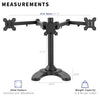 Triple Monitor Desk Stand Mount Freestanding Adjustable 3 Screens up to 32"