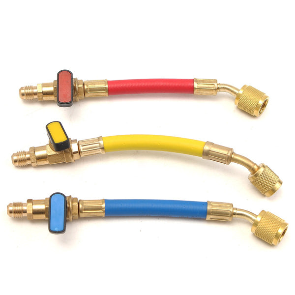 800 PSI R134A R410A R12 R22 A/C Refrigeration Connector Adapter Hoses Set