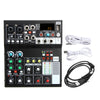 Mini 6 Channels USB Portable Audio Mixer Bluetooth Live Stage Audio Mixing Console