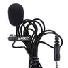 Portable Mini 3.5mm Jack Lapel Clip Microphone for Recording Speech Teaching