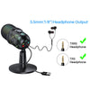 USB Microphone RGB Condenser Computer Microphone Kit with RGB Lights, Mute Button, Shock Mount, Plug & Play Gaming Mic for PC, PS4, PS5 and Mac, Studio Recording Vocals, Voice Overs