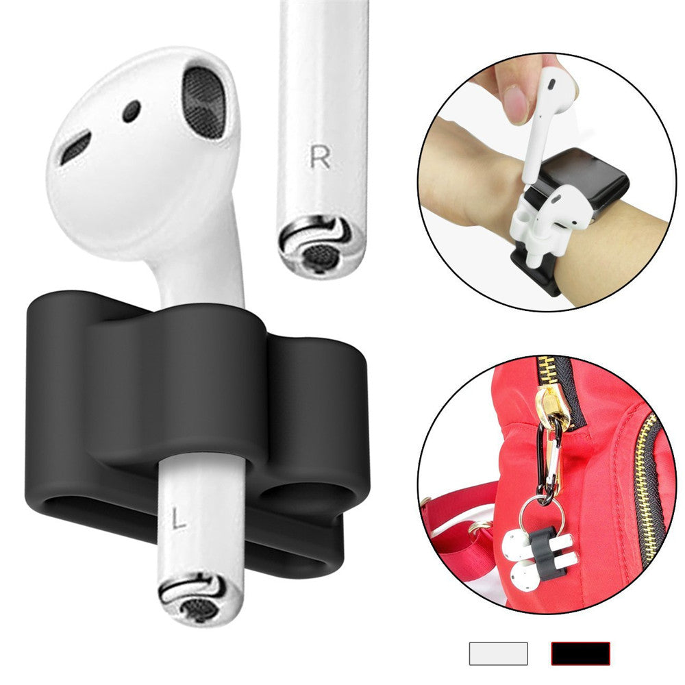 5 Accessories Silicone Case Anti Lost Strap Eartips Carabiner Buckle for Apple AirPods Earphone