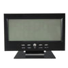 LCD Digital Table Clock + Calendar Temperature Alarm Sound Sensor Light Up Black