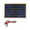 15W 18V 27*19cm IP65 Polycrystalline Solar Panel with USB Port+4Pcs Suction Cups